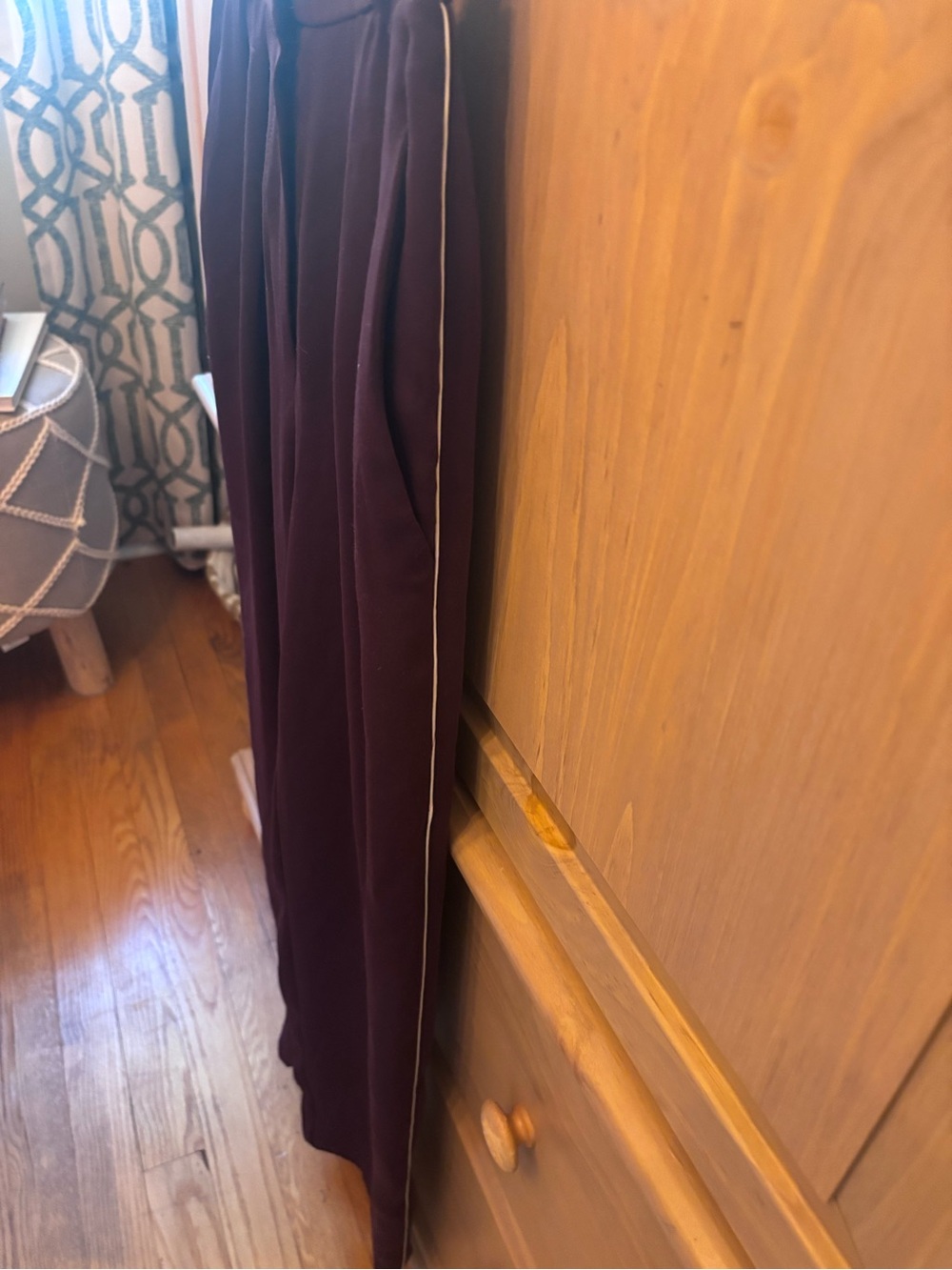 Babaton Plum Pull-On Trousers with Side Hook